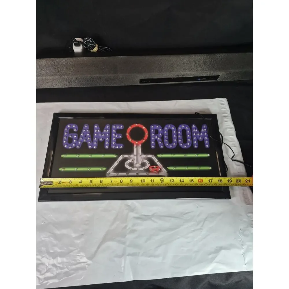 Game Room led lighted sign home new shop decor neon message display club service